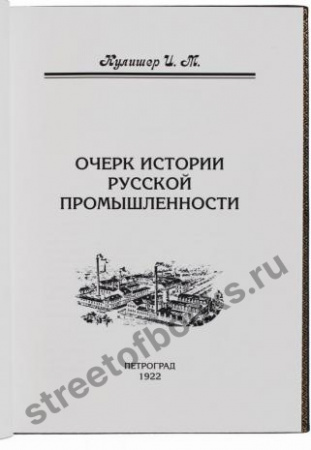 Очерк истории русской промышленности