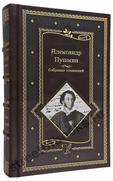 Пушкин Собрание сочинений – Иллюстрированное издание в кожаном переплёте 